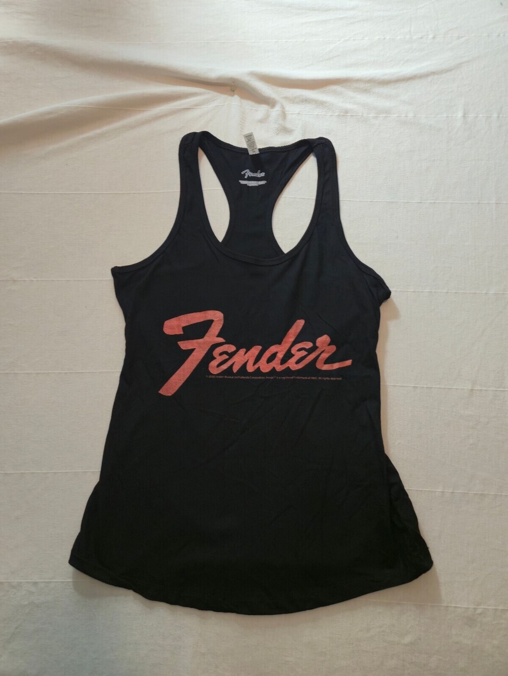 Fender Black Racerback Tank Top XL New